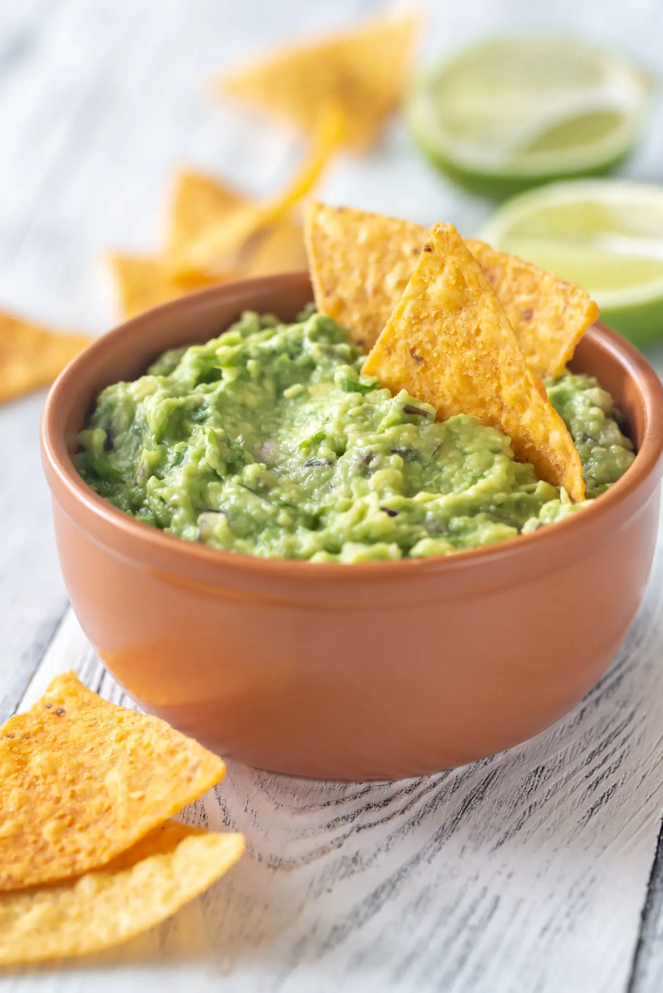 Guacamole Bowl with Tortilla Chips