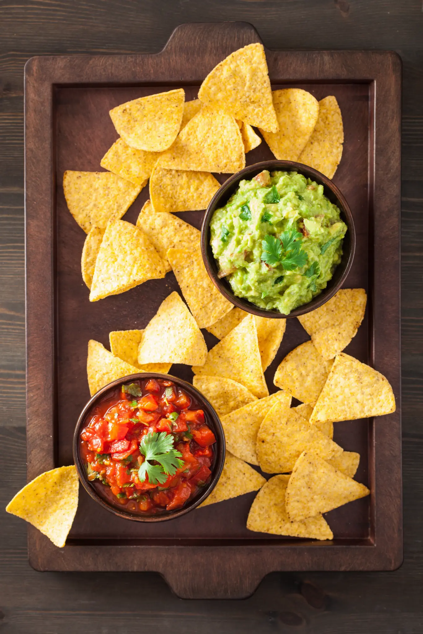 Guacamole and Salsa with Tortilla Chips